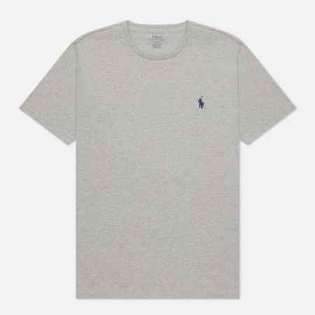 Мужская футболка  Custom Fit Crew Neck 26/1 Jersey, цвет серый, размер L Polo Ralph Lauren
