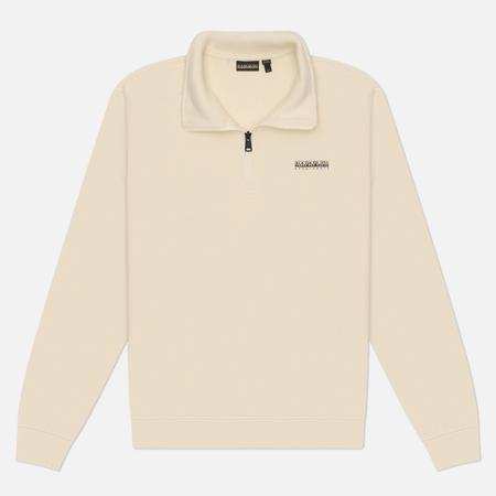 Мужская толстовка  Small Box Half-Zip, цвет бежевый, размер M Napapijri