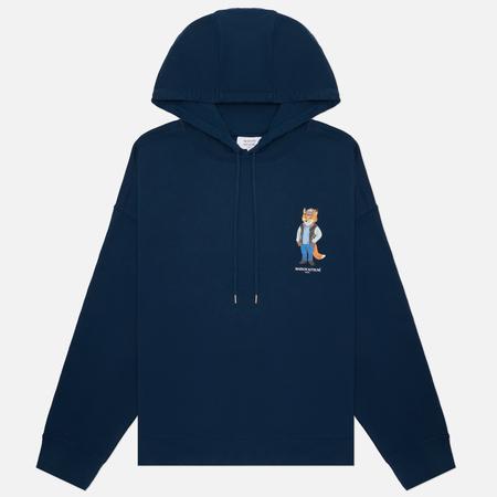 Мужская толстовка  Dressed Fox Oversize Hoodie, цвет синий, размер M Maison Kitsune
