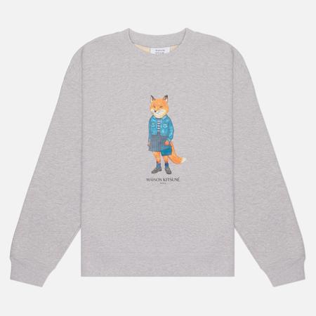 Женская толстовка  Dressed Fox Comfort, цвет серый, размер M Maison Kitsune