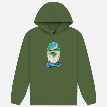 Мужская толстовка  Nermal Fest Hoodie, цвет оливковый, размер L RIPNDIP