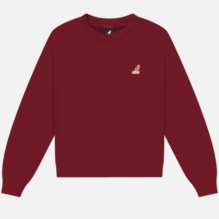 Женская толстовка  Diagonal Lettering, цвет бордовый, размер M KANGOL