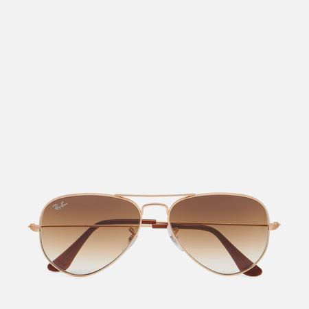 Солнцезащитные очки  Aviator Gradient, цвет золотой, размер 58mm Ray-Ban