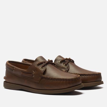 Женские ботинки  Authentic Original 2-Eye Leather Distress, цвет коричневый, размер 38 EU Sperry Top-Sider