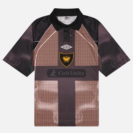 Мужское поло  Cult Unity Check, цвет коричневый, размер S Umbro