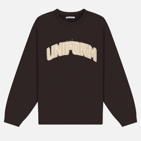 Мужская толстовка  Cut-Out Logo, цвет коричневый, размер L UNIFORM EXPERIMENT