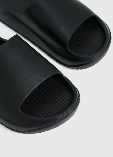 Шлёпанцы на объёмной подошве, Черный OSTIN