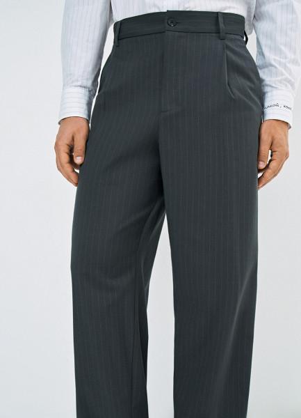 Брюки со складками O'STIN x Яндекс Книги, Серый OSTIN