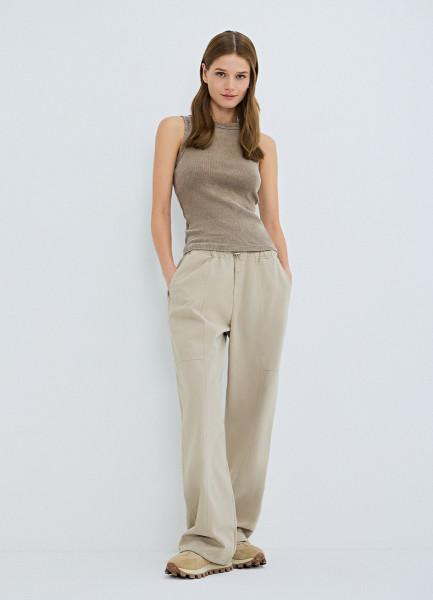 Брюки карго, Бежевый OSTIN