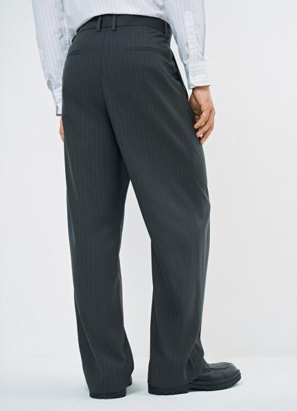 Брюки со складками O'STIN x Яндекс Книги, Серый OSTIN