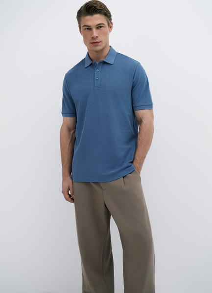 Базовое поло, Голубой OSTIN
