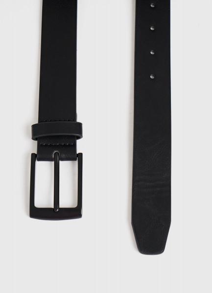 Ремень с чёрной пряжкой, Черный OSTIN