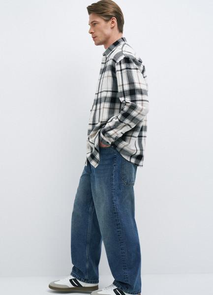 Свободные джинсы Baggy, Синий OSTIN