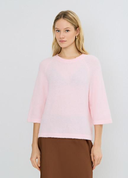 Джемпер из пряжи с шерстью альпака, Розовый OSTIN