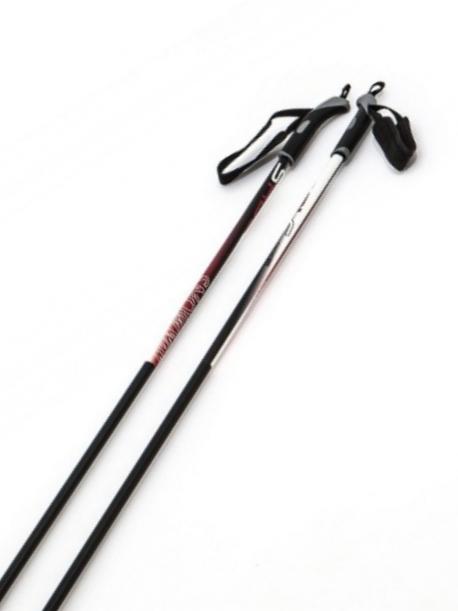 Палки СТЕКЛОВОЛОКНО 100% лыжные 155  Red Snowway STC