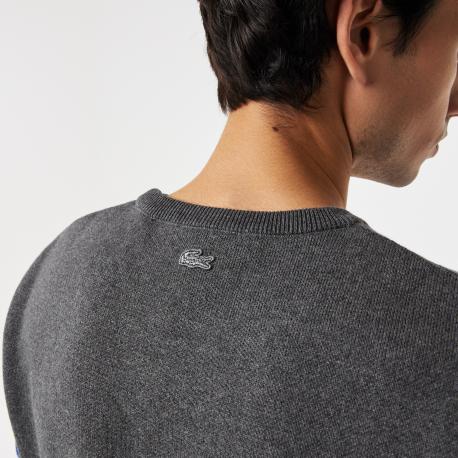 Мужской свитер  из смеси хлопка и вискозы Lacoste