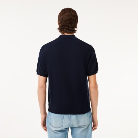 Мужское трикотажное поло  из органического хлопка Lacoste