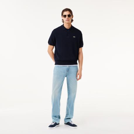 Мужское трикотажное поло  из органического хлопка Lacoste