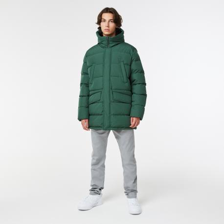 Мужская удлинённая куртка  с капюшоном Lacoste
