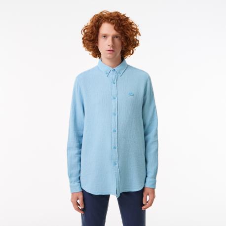 Мужская хлопковая рубашка Lacoste