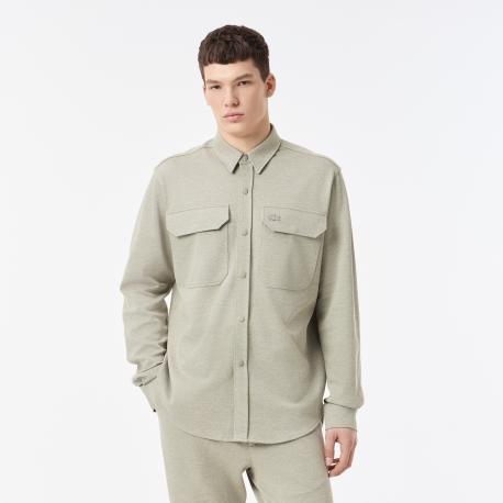 Мужская рубашка  на кнопках с большими нагрудными карманами Lacoste
