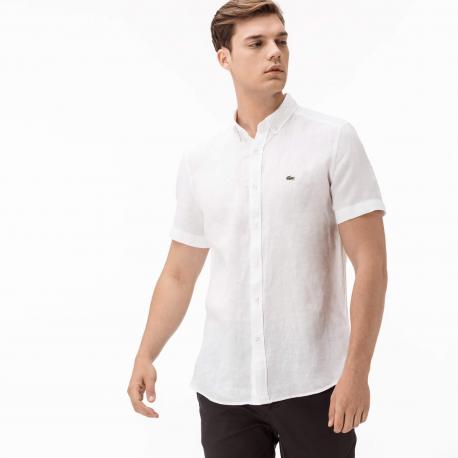 Мужская льняная рубашка  Slim Fit Lacoste