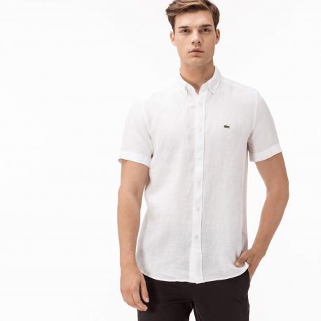 Мужская льняная рубашка  Slim Fit Lacoste