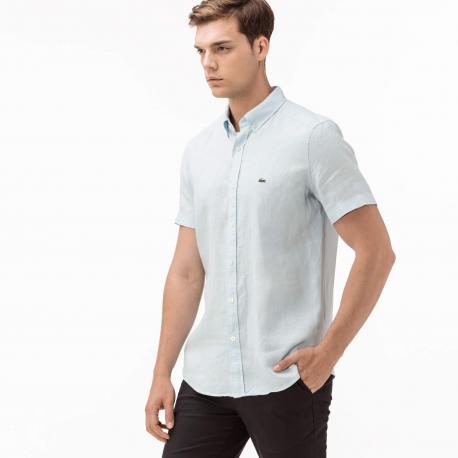 Мужская льняная рубашка  Slim Fit Lacoste