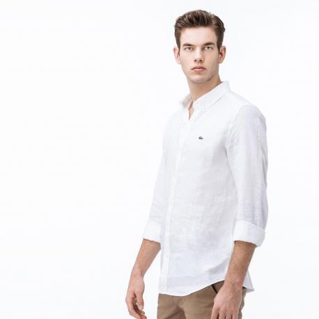 Мужская рубашка  из льна Slim Fit Lacoste