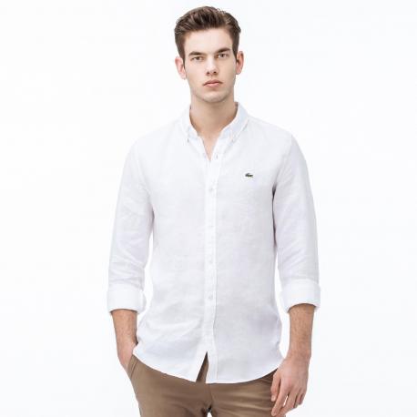 Мужская рубашка  из льна Slim Fit Lacoste
