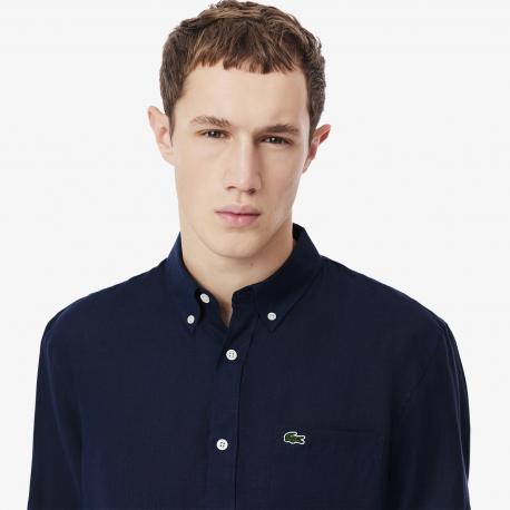 Мужская льняная рубашка  Regular Fit Lacoste
