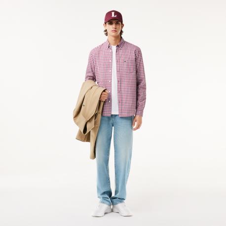 Мужская рубашка  Regular Fit в клетку Lacoste