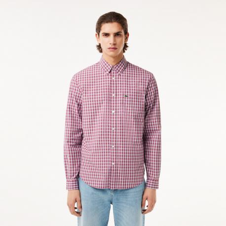 Мужская рубашка  Regular Fit в клетку Lacoste