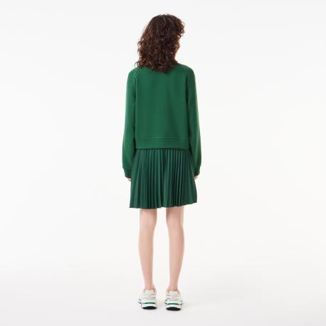 Женское плиссированное платье-толстовка  на молнии Lacoste