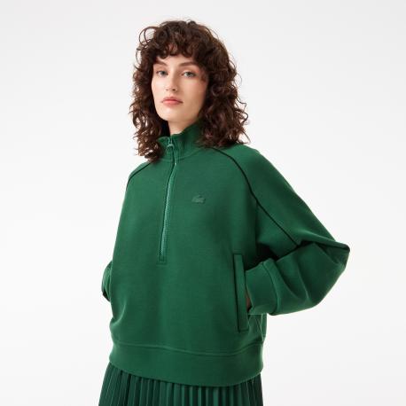 Женское плиссированное платье-толстовка  на молнии Lacoste