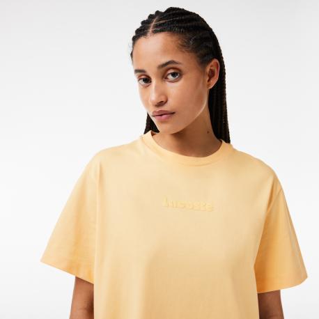 Трикотажное платье  с коротким рукавом OVERSIZED Lacoste