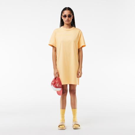 Трикотажное платье  с коротким рукавом OVERSIZED Lacoste