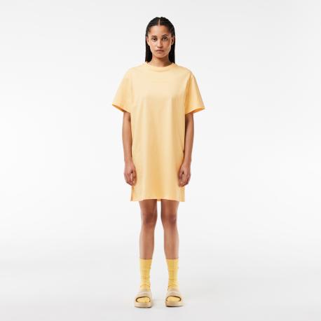 Трикотажное платье  с коротким рукавом OVERSIZED Lacoste