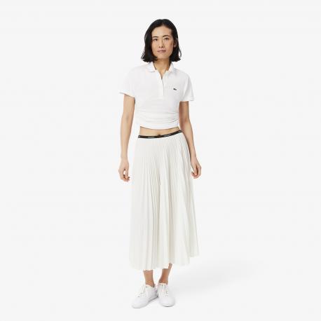 Длинная плиссированная юбка  с эластичной талией Lacoste