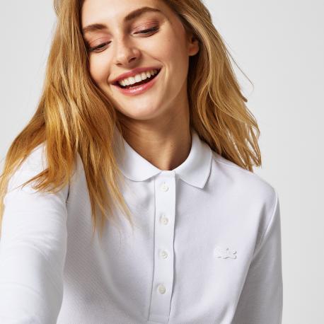 Женская приталенная рубашка-поло  Slim Fit из эластичного хлопка Lacoste