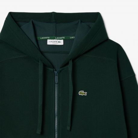 Женская толстовка  с капюшоном на молнии Lacoste