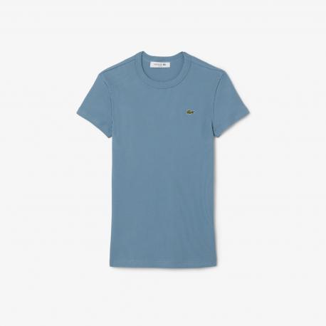 Женская Футболка  Slim Fit из хлопка в рубчик Lacoste