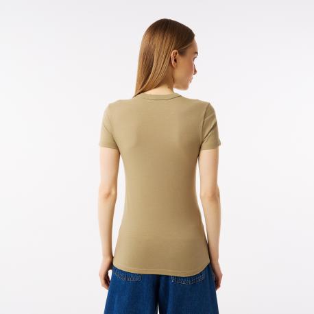 Женская хлопковая Футболка  Relaxed Fit Lacoste