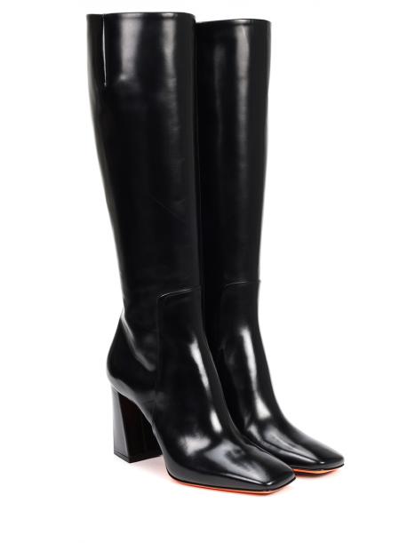 Сапоги кожаные Santoni