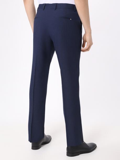 Брюки Slim Fit из шерсти и вискозы BOSS