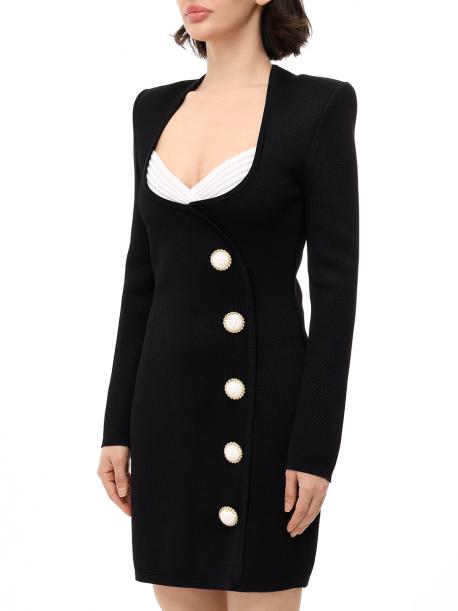 Платье из вискозы Balmain