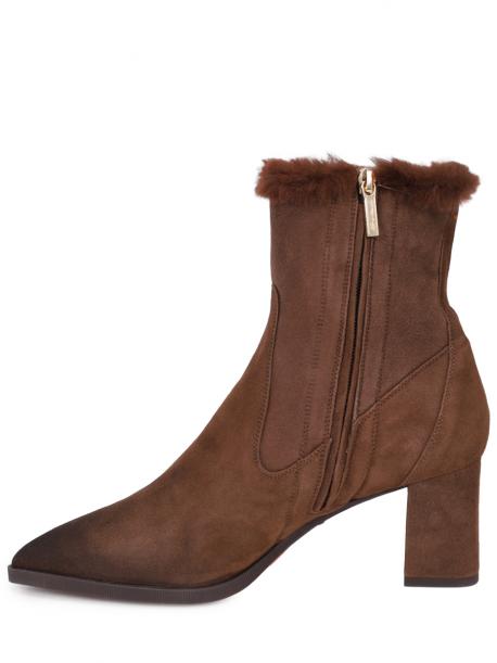 Ботильоны замшевые на меху Santoni