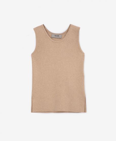 Майка из вязаного трикотажа бежевая  Select Gulliver