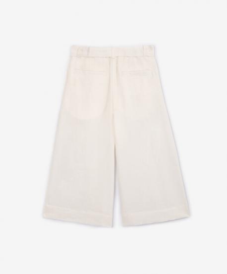 Бриджи льняные белые  Select (116) Gulliver