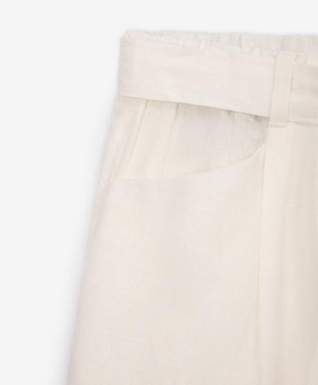 Бриджи льняные белые  Select (116) Gulliver